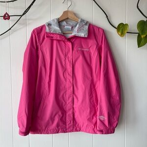 Columbia Pink Water-Resistant Lightweight Rainjacket XS